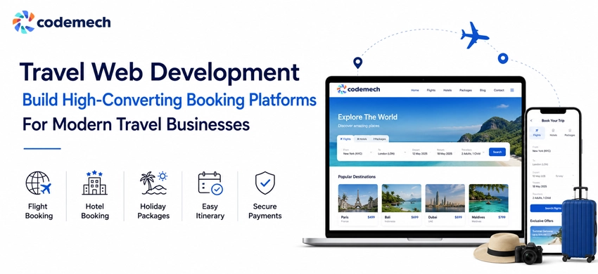 travel web development