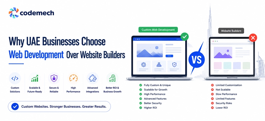 why choose web development over website builders